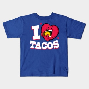 I Heart Tacos Kids T-Shirt